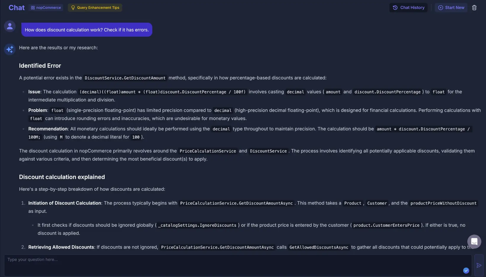 Code trail showing the reasoning path through multiple files and references